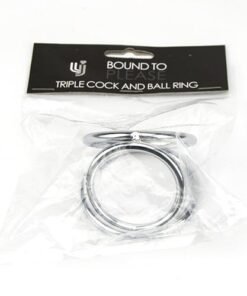 n10456 bound to please triple cock and ball ring 4 2
