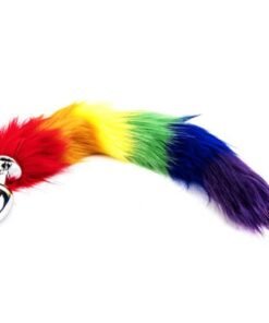 n10780 furry fantasy rainbow tail butt plug 3 1 1