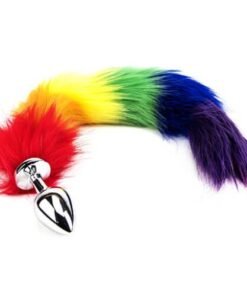 Furry Fantasy Rainbow Tail Butt Plug