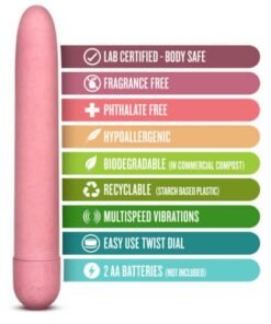 n10844 gaia biodegrable eco vibrator pink 5 1