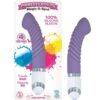 Ribbed Silicone G-Spot Mini Vibrator Purple