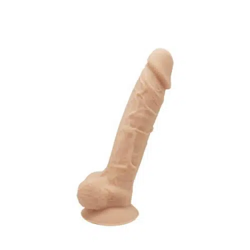 Silicone Dildo's n11003 7 inch realistic silicone dual density dildo with suction cup and balls 1 1 1
