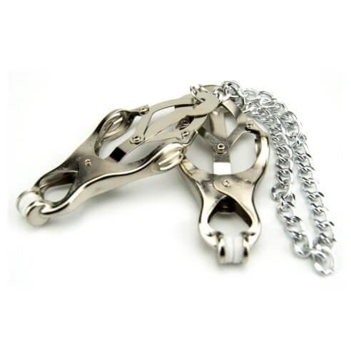 Bound to Please Squeezer Teaser Clover Nipple Clamps with Chain Bound to Please Squeezer Teaser Clover Nipple Clamps with Chain - Image 3
