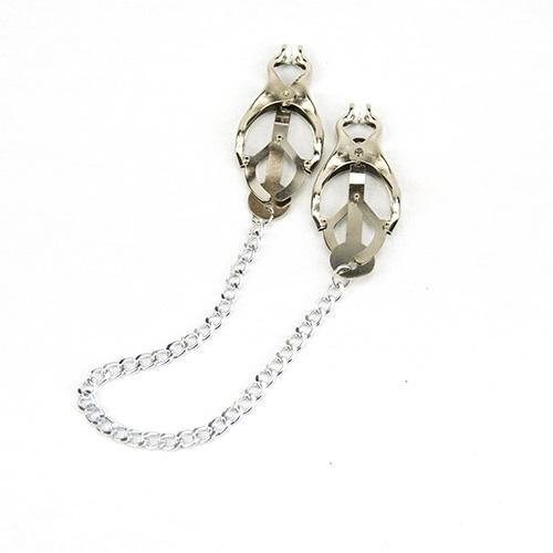 Bound to Please Squeezer Teaser Clover Nipple Clamps with Chain Bound to Please Squeezer Teaser Clover Nipple Clamps with Chain