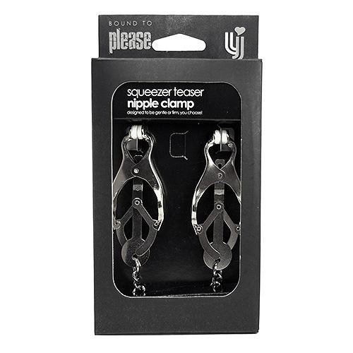 Bound to Please Squeezer Teaser Clover Nipple Clamps with Chain Bound to Please Squeezer Teaser Clover Nipple Clamps with Chain - Image 4