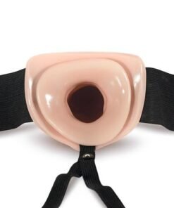 n11070 unisex hollow strapon 6inch vanilla 4