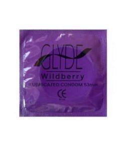 Glyde Ultra Wildberry Flavour Vegan Condoms 100 Bulk Pack