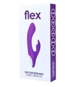 n11135 loving joy flex silicone bendable rabbit vibrator pkg 1