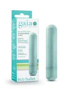 n11235 gaia biodegradable eco bullet vibrator blue 1