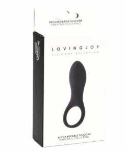 n11161 loving joy rechargeable silicone vibrating cock ring pkg 2