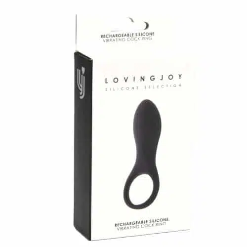 Loving Joy Rechargeable Silicone Vibrating Cock Ring - Image 7