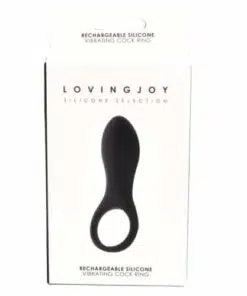 n11161 loving joy rechargeable silicone vibrating cock ring pkg