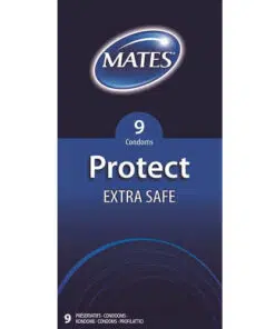 Mates Protect Extra Safe Condoms 9 Pack