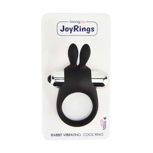 JoyRings Silicone Rabbit Vibrating Cock Ring - Image 5