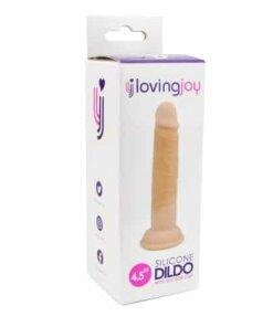 n11473 loving joy 4 5 inch silicone dildo pkg 1