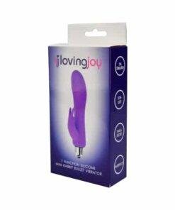 n11450 loving joy 7 function silicone mini rabbit bullet vibrator pkg 1