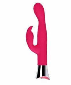 Loving Joy 10 Function Slim Silicone Rabbit Vibrator Pink