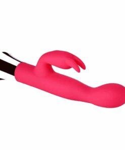 Loving Joy 10 Function Slim Silicone Rabbit Vibrator Pink - Image 3