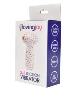 n11641 loving joy 2 in 1 suction vibrator polka dot pkg 1