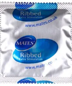 n11721 mates ribbed condom bx144 clinic pack 1