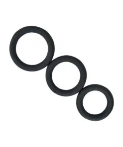 n11708 loving joy thick silicone cock rings 3 pack grey 1