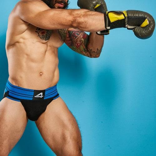 c4m rugby jockstrap electric blue extra large