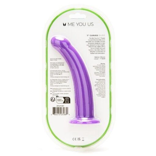 Me You Us 7 Inch Curved Silicone Dildo - Image 2