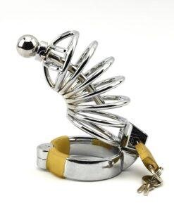 n10351 impound corkscrew male chastity device with penis plug hr 2 1 17
