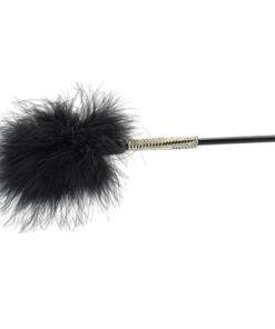 n10963 bound to please silicone heart shaped crop with feather tickler 2 1