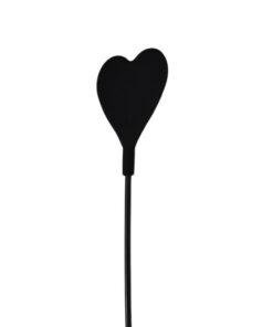n10963 bound to please silicone heart shaped crop with feather tickler 3 1