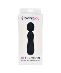n11292 loving joy 10 function magic wand vibrator black pkg