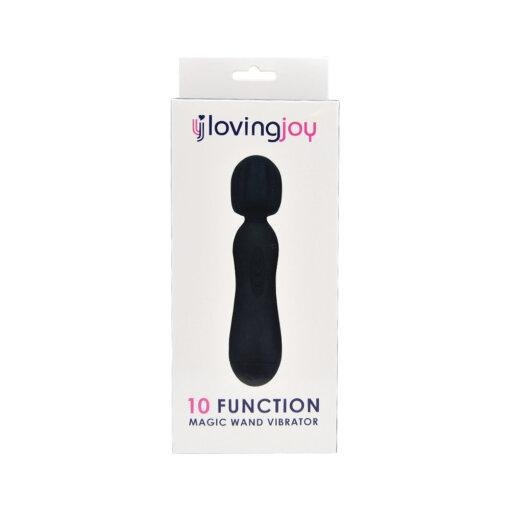 Loving Joy 10 Function Magic Wand Vibrator Black - Image 8
