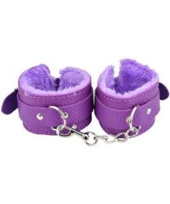 n11589 loving joy beginners bondage kit purple 8 piece wrist cuffs