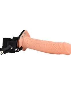 n11680 loving joy 7 inch hollow strap on vanilla 2