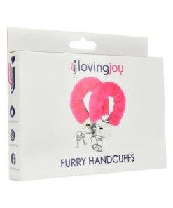 n11713 loving joy furry handcuffs pink 1 pkg