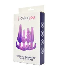 n11858 loving joy butt plug training kit purple 2 pkg