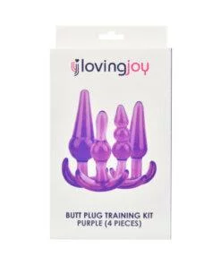 n11858 loving joy butt plug training kit purple pkg