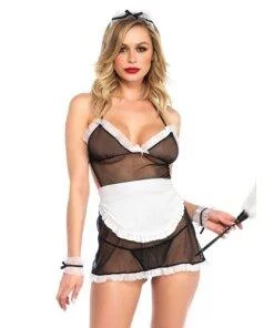 Leg Avenue Seductive French Maid Costume One Size