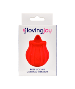 n11948 loving joy rose licking tongue clitoral vibrator packaging