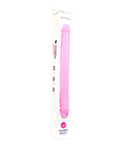n11949 loving joy 12 inch double dildo pink boxed 1