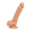 n12030 loving joy 8 inch realistic silicone dildo with suction cup and balls vanilla