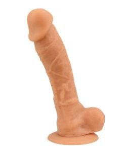 n12034 loving joy 9 inch realistic silicone dildo with suction cup and balls vanilla 2