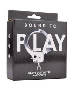n12139 bound to play heavy duty metal handcuffs pkg 1