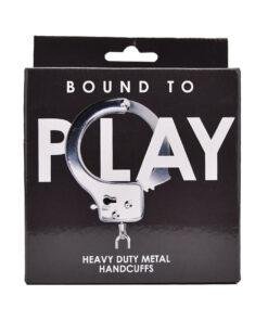 n12139 bound to play heavy duty metal handcuffs pkg