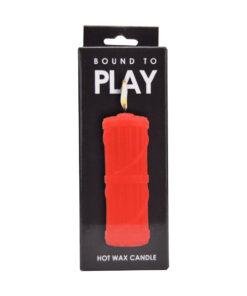 n12144 bound to play hot wax candle red pkg