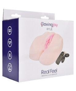 n12158 loving joy kylie vibrating pussy and ass male masturbator pkg 1