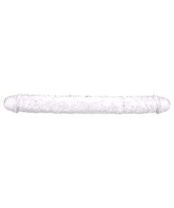 n12190 loving joy 15 inch double ended dildo clear 1