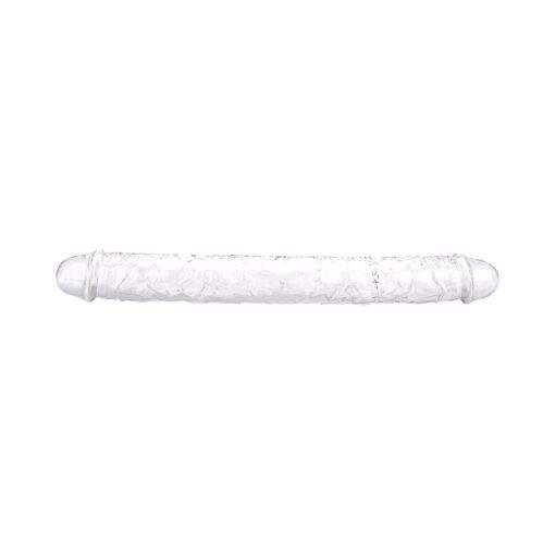 Loving Joy 15 Inch Double Ended Dildo Clear - Image 4