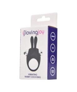 n12193 loving joy silicone vibrating rabbit cock ring 2 pkg