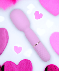 Nauti Petites 10 Speed Wand Vibrator n12249 nauti petites 10 speed wand vibrator heart
